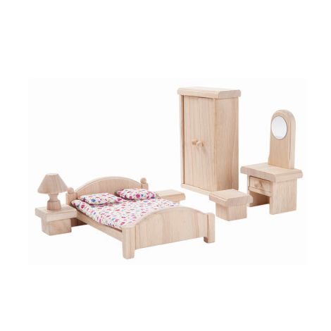 PlanToys Puppenhaus Schlafzimmer Classic 