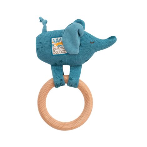 Moulin Roty Ring-Rassel Elefant 