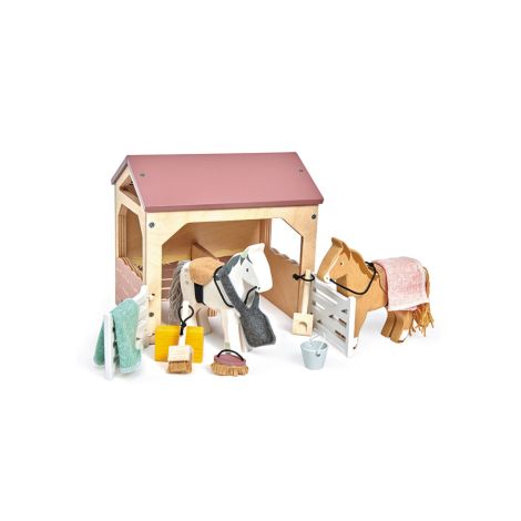 Tender Leaf Toys Pferdestall für Puppenhaus 