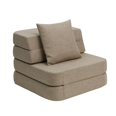 by KlipKlap KK 3 Fold Sofa Single Soft Sand 