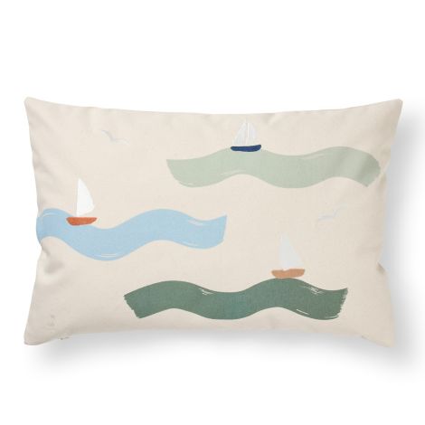 Dear April Cinna Kissen bestickt 40x60 cm Big Waves 