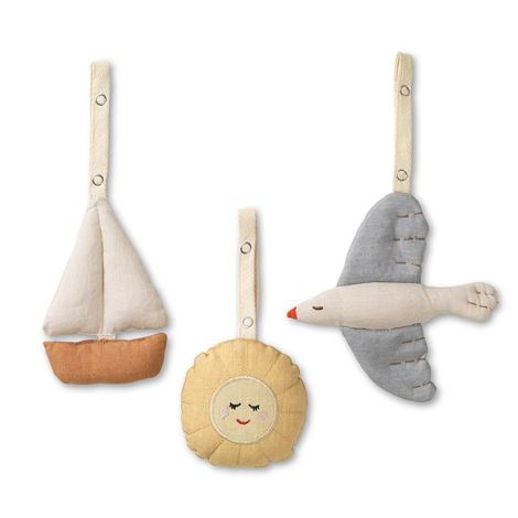 Dear April Nemo Spielbogenanhänger Sailboats 3er-Set 