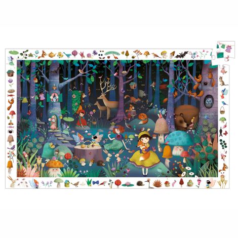 Djeco Entdecker Puzzle Enchanted Forest 