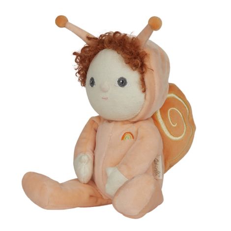 Olli Ella Stoffpuppe Dinky Dinkum Dolls Scottie Snail Orange 