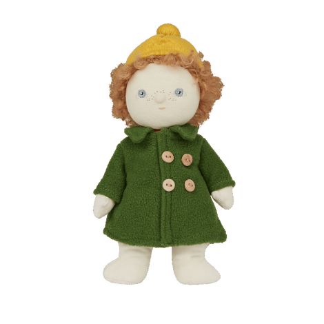 Olli Ella Stoffpuppe Dress Me Dinky Charlie Chestnut Green 
