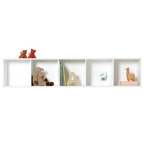 Oliver Furniture Wood Wand-Regal 5 x 1 Horizontal 