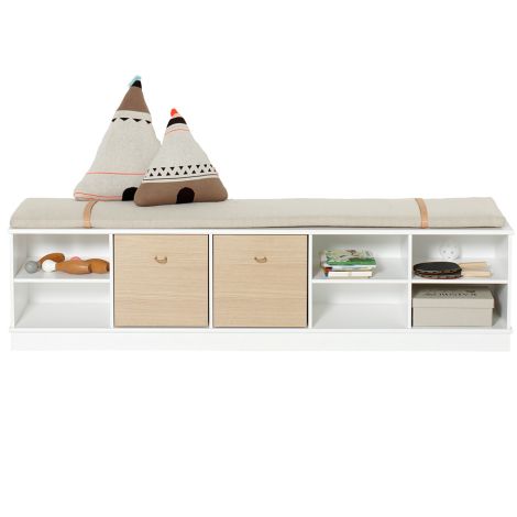 Oliver Furniture Wood Stand-Regal 5 x 1 Horizontal mit Sockel 