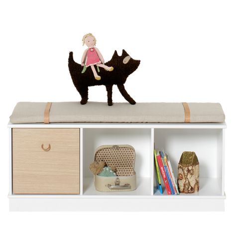 Oliver Furniture Wood Stand-Regal 3 x 1 Horizontal mit Sockel 