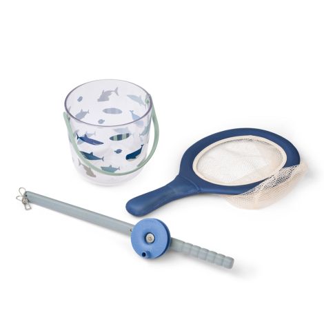 LIEWOOD Spielzeug-Set zum Fischen Cora Crab Shark / Dove blue 