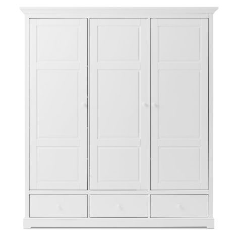 Oliver Furniture 3-türiger Kleiderschrank Weiß Hoch - Sofort Lieferbar 