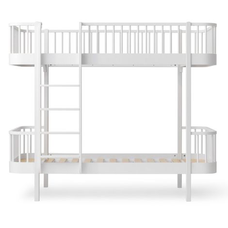 Oliver Furniture Etagenbett Wood Original Weiß - Leiter Vorne 