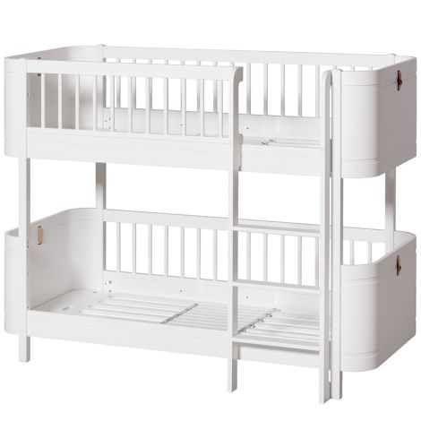 Oliver Furniture Wood Mini+ halbhohes Etagenbett Weiß 