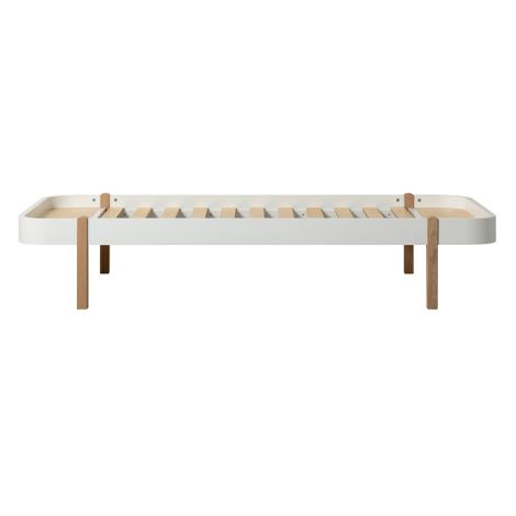 Oliver Furniture Bett Wood Lounger 90 x 200 Weiß/Eiche 