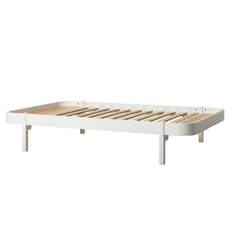 Oliver Furniture Bett Wood Lounger 120 x 200  Weiß 