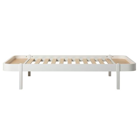 Oliver Furniture Bett Wood Lounger 120 x 200  Weiß 