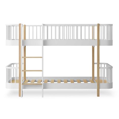 Oliver Furniture Wood Original halbhohes Etagenbett Weiß/Eiche 