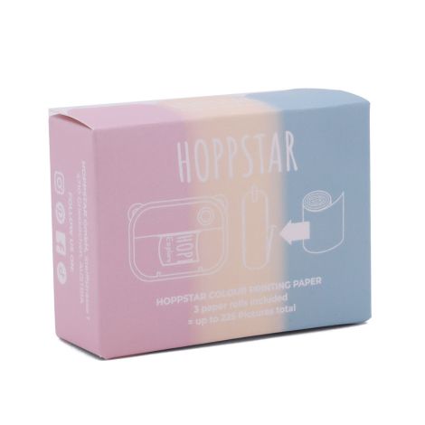 Hoppstar Papierrollen Nachfüllpack Kinderkamera pastel colours 3er-Set 