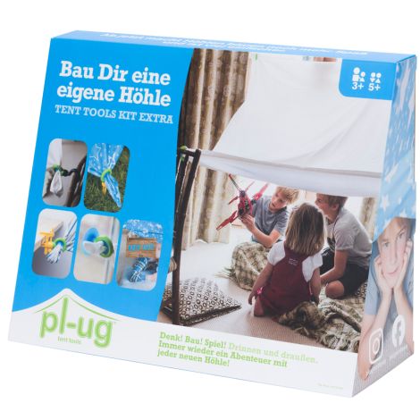 pl-ug Höhlenbau-Set Zelt-Kit Extra 19-teilig 