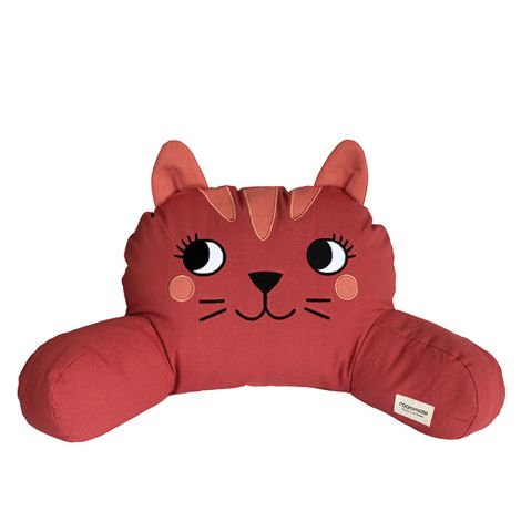 Roommate Kinderwagenkissen Cat Plum/ Rouge Bio-Baumwolle 