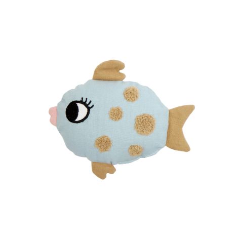 Roommate Rassel Fish Light blue Bio-Baumwolle 