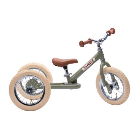 Trybike Dreirad / Laufrad Steel Vintage Green  2 in 1 