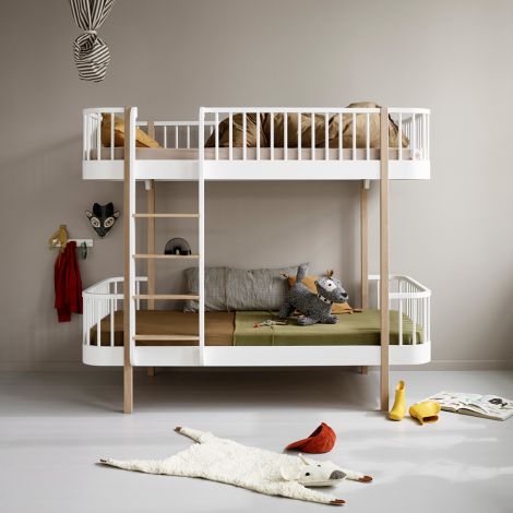 Oliver Furniture Etagenbett Wood Original Eiche - Leiter Vorne 