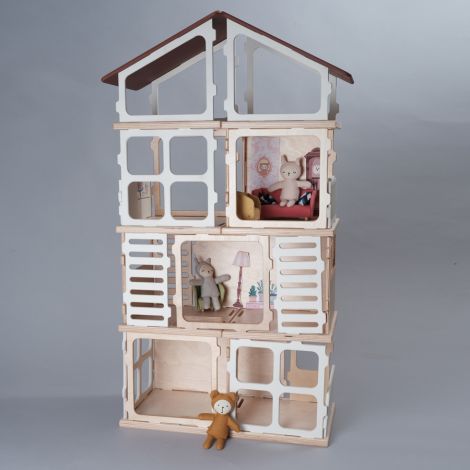 Fabelab Puppenhaus Build Add-on Villa 15-teilig 