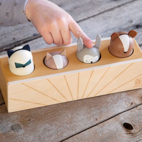 Sebra Pop-up Spielzeug aus Holz Woodland 