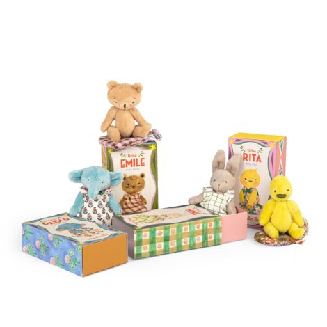 Moulin Roty Minouchkas Plüschtier Baby Kaninchen Nine 