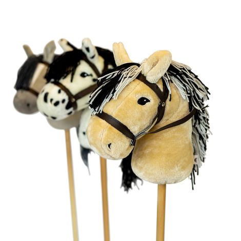 by ASTRUP Hobby Horse Steckenpferd White Spotted 