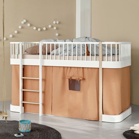 Oliver Furniture Vorhang für halbhohes Hochbett Wood Original Karamell 138 cm 
