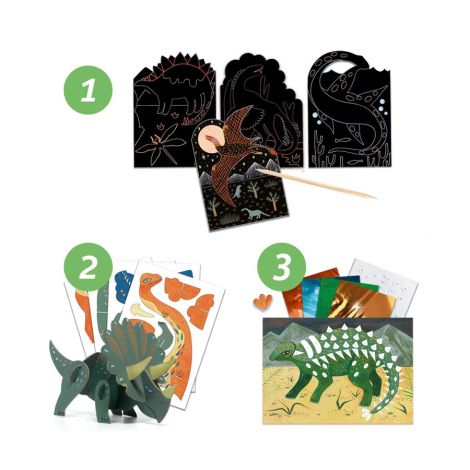 Djeco Multi-Activity Kit Welt der Dinosaurier 