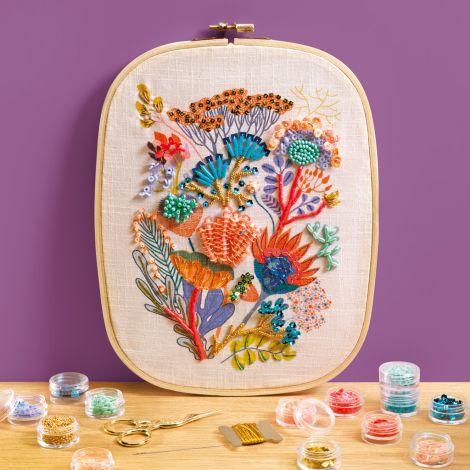 Djeco Atelier 58 Perlenstickerei Blumen 