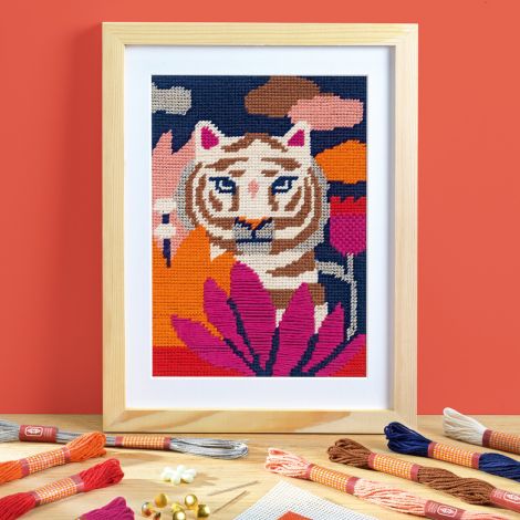Djeco Atelier 64 Stickerei Tiger 