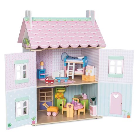 Le Toy Van Puppenhaus Sweetheart Cottage inklusive Möbel 