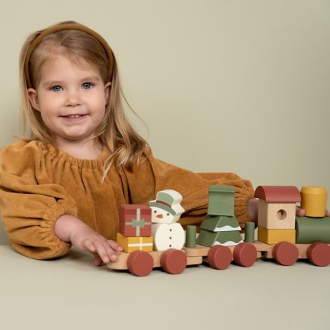 Little Dutch Eisenbahn mit Steck-Formen Weihnachten 