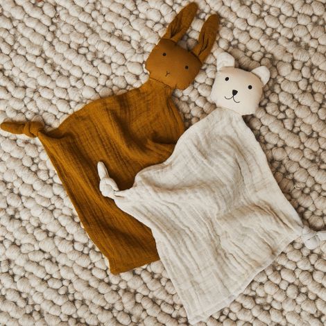 LIEWOOD Mini-Kuscheltuch Yoko Panda Hunter Green/Sandy Mix 2er-Set 