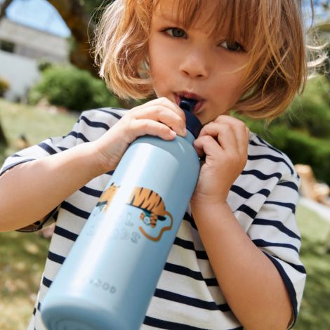 LIEWOOD Isolierflasche Falk 500 ml Tiger / Beach blue 