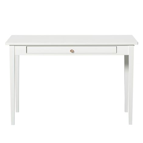 Oliver Furniture Tisch mit Lederband Weiß, H74cm 