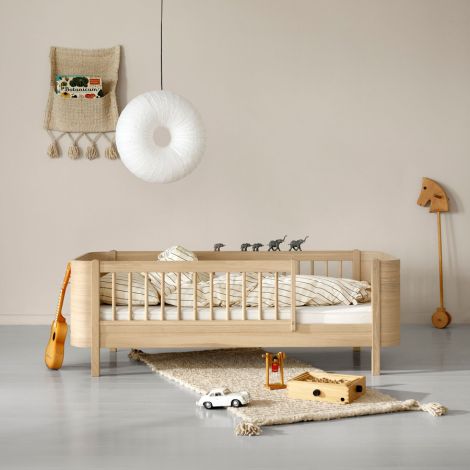 Oliver Furniture Umbauset Wood Mini+ halbhohes Hochbett zum Juniorbett Eiche 