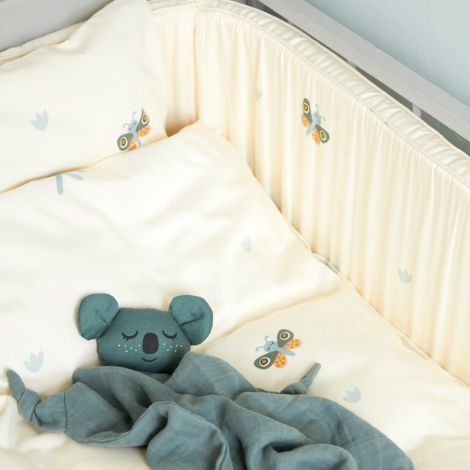 Roommate Kinderbettpolster Baby Bugs Multi Pastel Bio-Baumwolle 