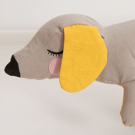 Roommate Kuscheltier Lazy Puppy Grey Bio-Baumwolle 