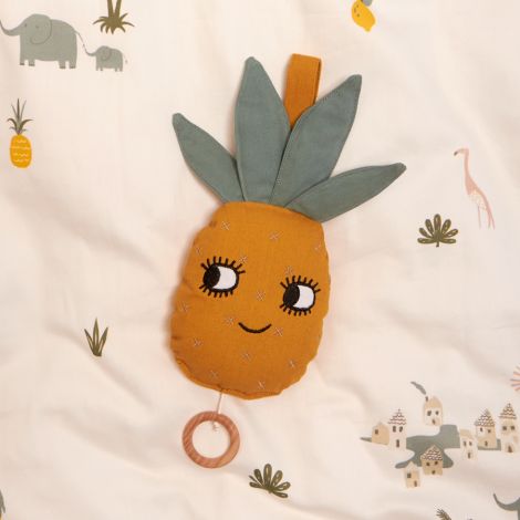 Roommate Spieluhr Pineapple Bio-Baumwolle 