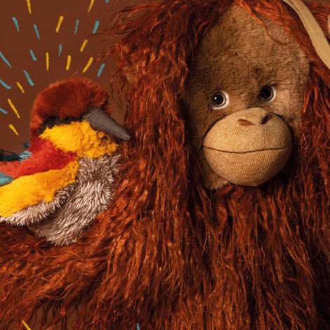 Moulin Roty Plüschtier großer Orang-Utan 