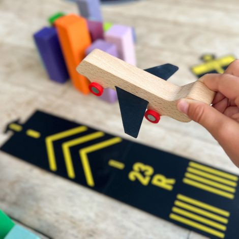 waytoplay Flexible Landebahn Runway Geschenkset 9-teilig 