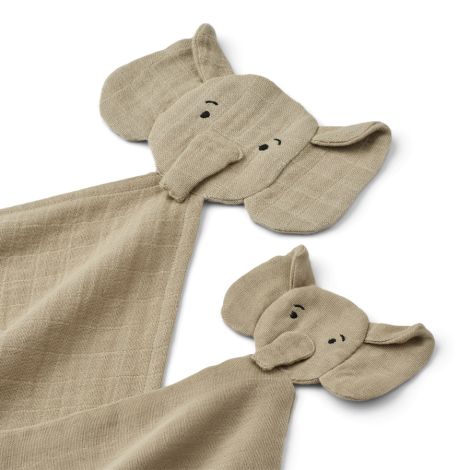 LIEWOOD Kuscheltuch Alya Elephant Mist 2er-Set 