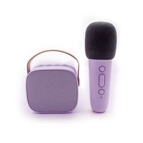 Lalarma Lautsprecher mit kabellosem Mikrofon Purple 