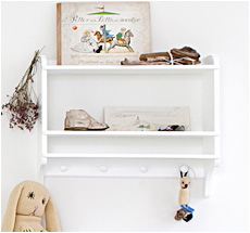 Oliver Furniture Bücherregal mit Haken Weiß