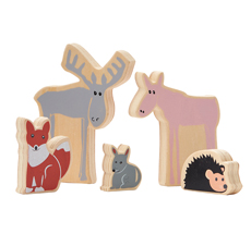 Kids Concept Waldtiere aus Holz 5er-Set