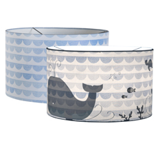 Little Dutch Deckenlampe Silhouette Blue Waves Blue Melange